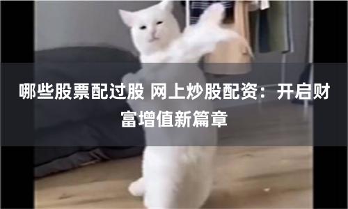哪些股票配过股 网上炒股配资：开启财富增值新篇章